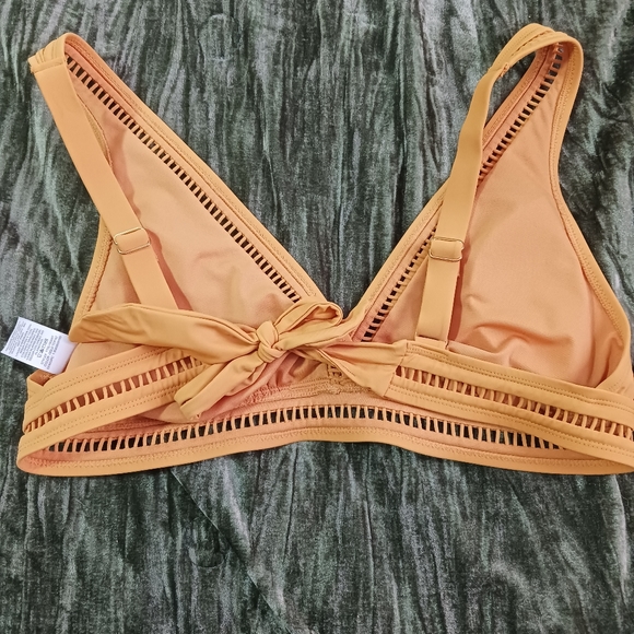 Time and true bikini top only, mustard yellow 💛 nwot - Picture 2 of 3